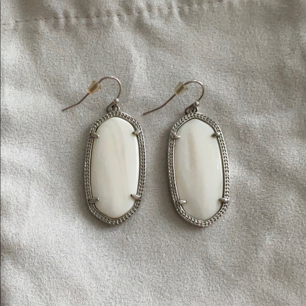 Kendra Scott White Earrings